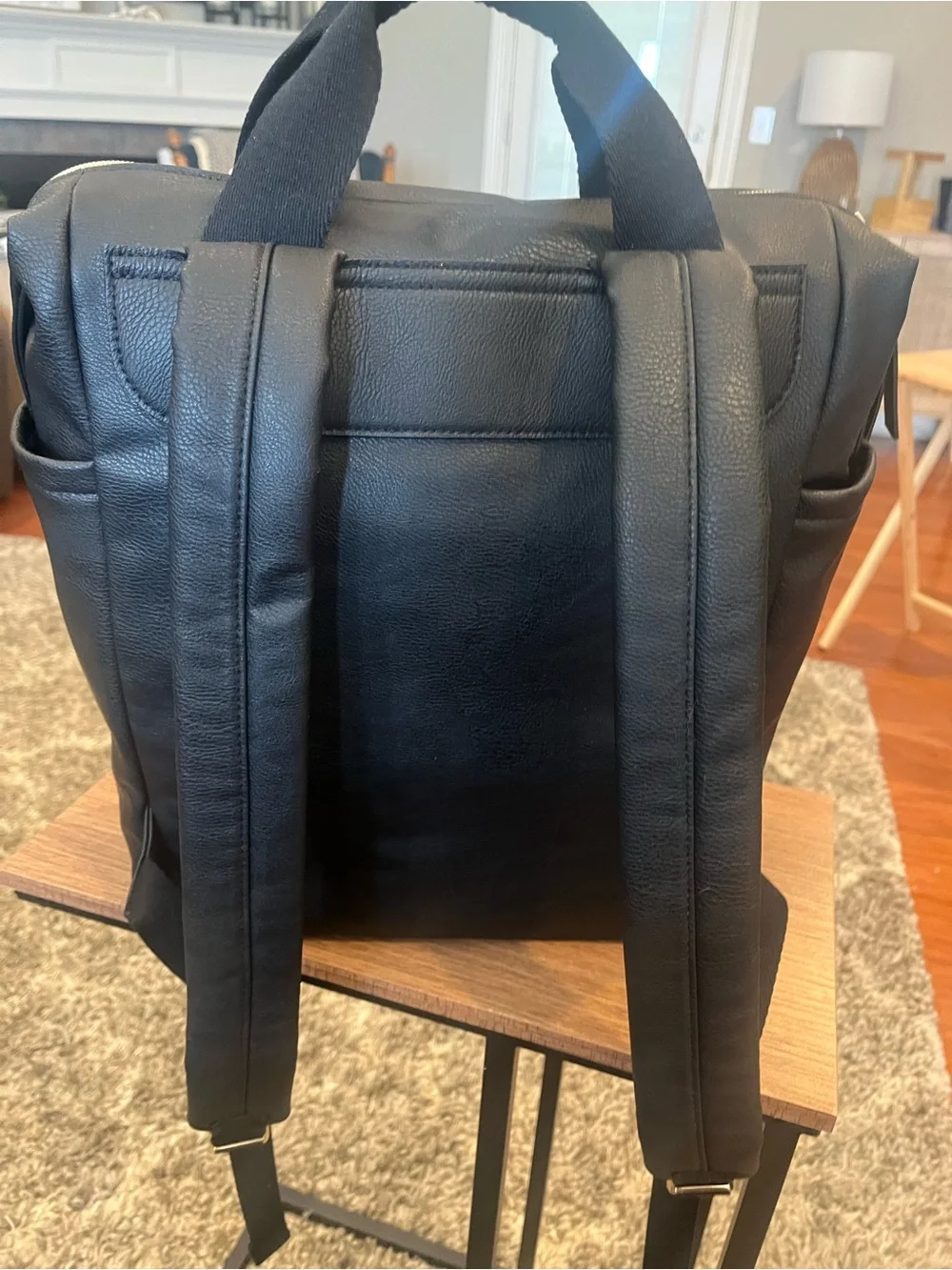 Universal Thread Black Pebble Backpack with Top Handles